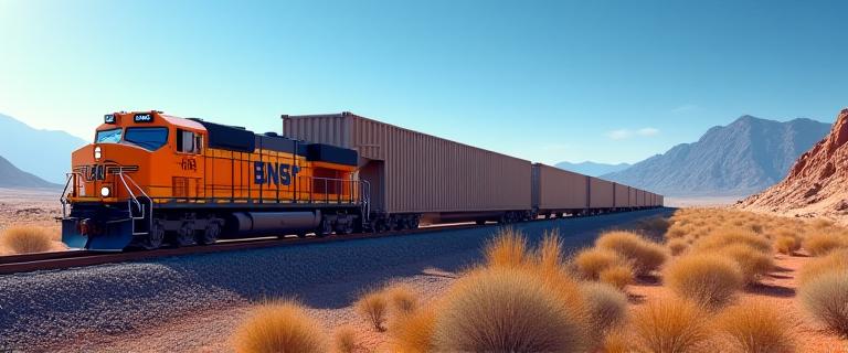 BNSF intermodal freight transfer in New Mexico
